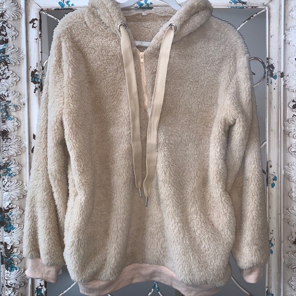 Women’s Sherpa Pullover Fuzzy Fleece Sweatshirt